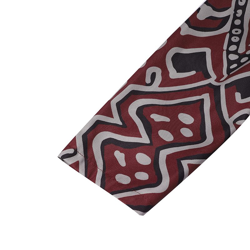 ZANZEA Womens Ethnic Long Dress Vintage Floral Casual Holiday Long Sleeve O-Neck Maxi Dress