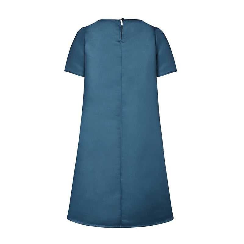 ZANZEA Flowers Print Womens Elegant Party Wedding Satin A-Line Dress Floal Print Dresses