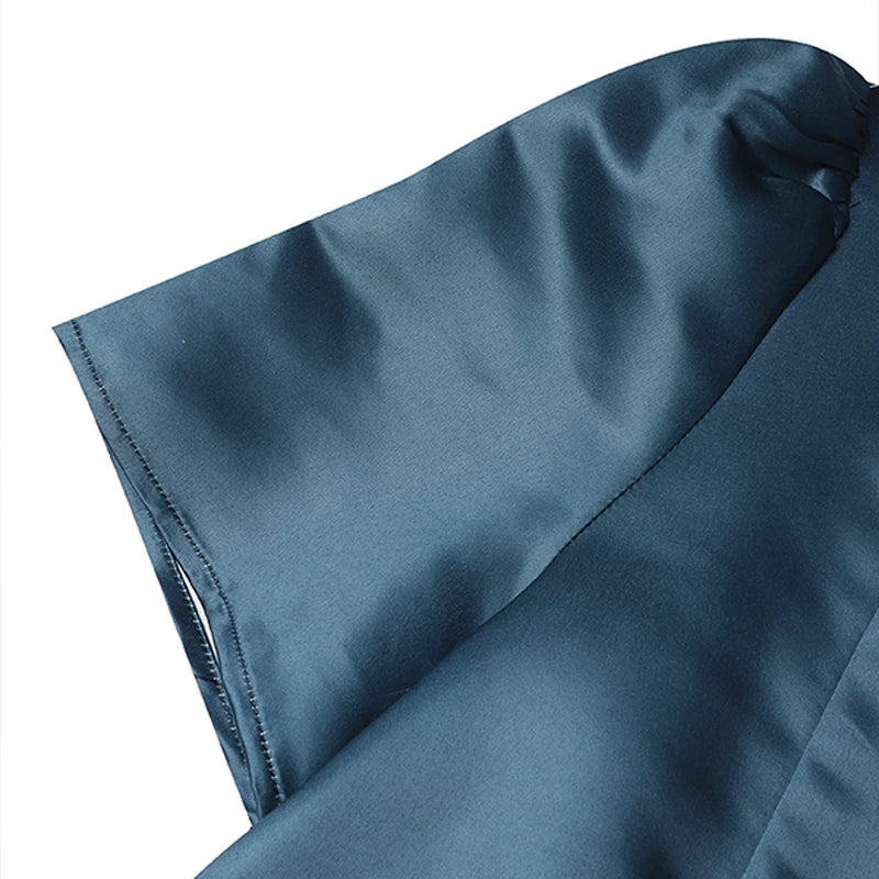 ZANZEA Flowers Print Womens Elegant Party Wedding Satin A-Line Dress Floal Print Dresses