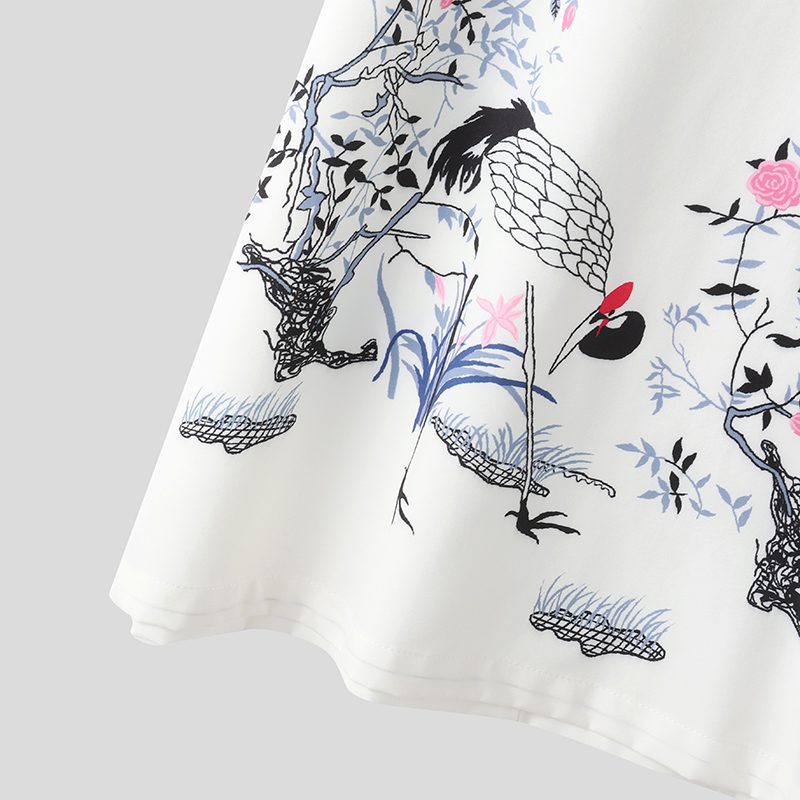 ZANZEA Elegant Style Women��s Dresses Casual Short Sleeved Party Floral Printed Loose Mini A-Line Dress